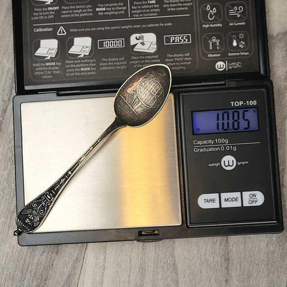 Servierlöffel. H. Meyen & Co, 800er Silver Das Grosse Fass Silver Souvenir Spoon - Picture 10 of 11